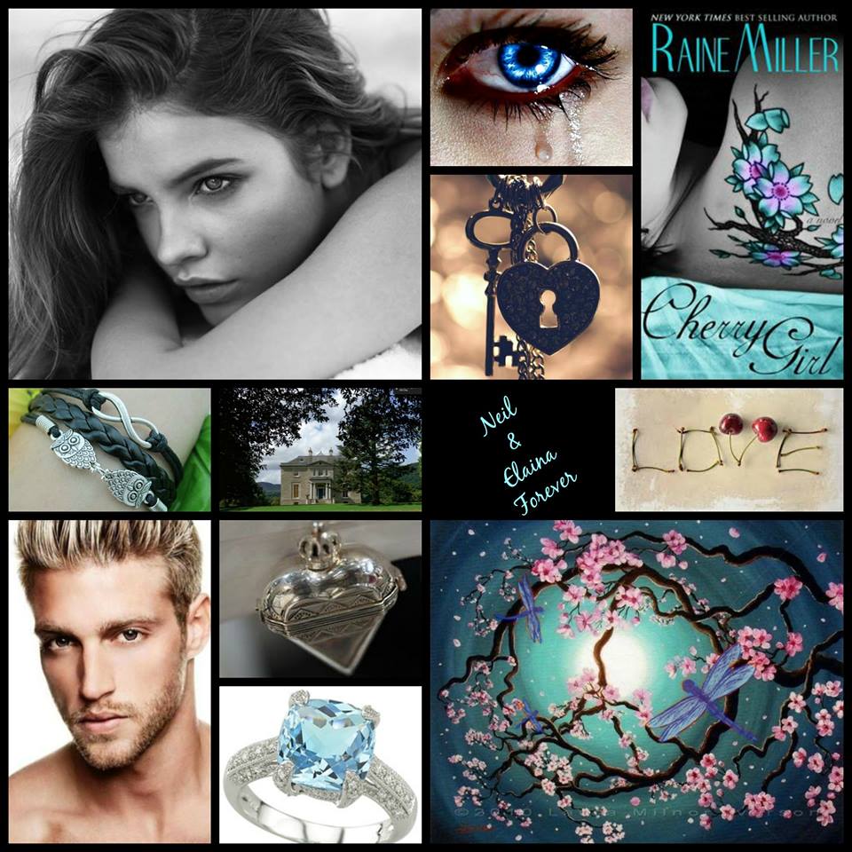 Thank you to the amazing Luna Sol for this gorgeous collage of pictures from the books.  That is Heath Hutchins and Barbara Palvin as muse for Neil and Elaina.